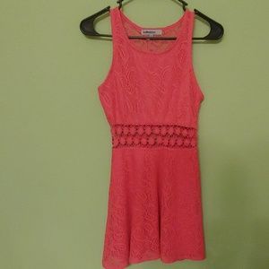 Salmon pink dress